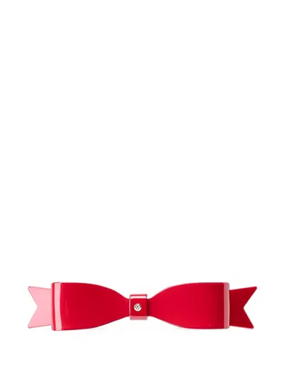 Maison Michel Lacee Bow Hair Clip In Red