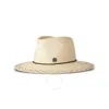 Maison Michel Interwoven-design Straw Hat In Beige