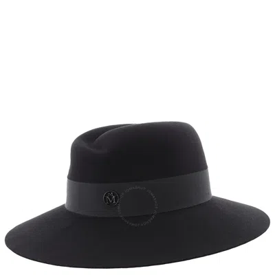 Maison Michel Ladies Black Virginie Fedora Hat