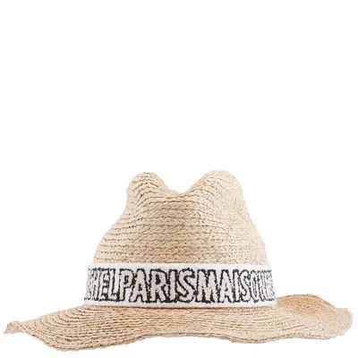 Maison Michel Ladies Natural Austin Cowboy Hat In White