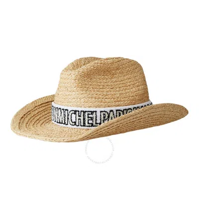 Maison Michel Ladies Natural Austin Cowboy Hat In Neutral