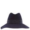 MAISON MICHEL MAISON MICHEL LADIES NAVY KATE WOOL FELT FEDORA HAT