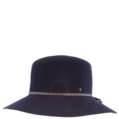 Maison Michel Ladies Navy New Kendal On The Go Hat In Blue