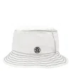 MAISON MICHEL MAISON MICHEL LADIES WHITE JASON RAIN BOB PACKABLE BUCKET HAT