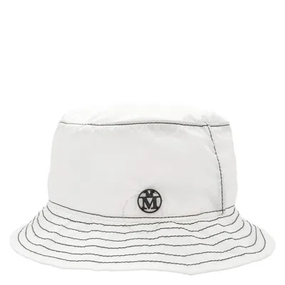 Maison Michel Ladies White Jason Rain Bob Packable Bucket Hat