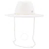 Maison Michel Kyra Felt Wool Fedora W/ Seashells In White