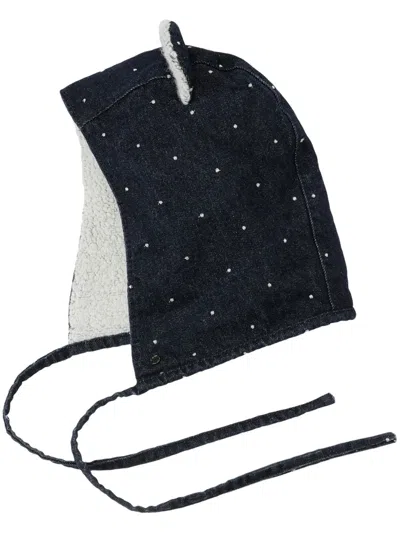 Maison Michel Lara Denim Hat In Blue