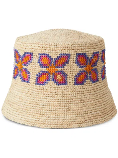 MAISON MICHEL LILA BUCKET HAT