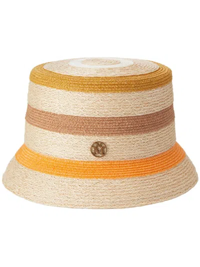 Maison Michel Lila Bucket Hat In Neutrals