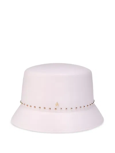 Maison Michel Lila Hat In White
