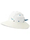 Maison Michel Floral-print Fedora Hat In White