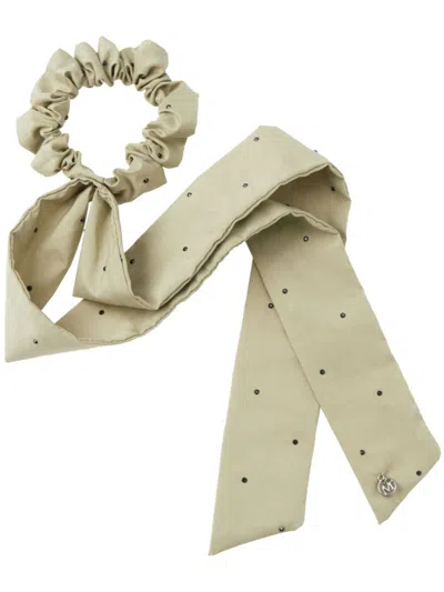 Maison Michel Lixou Tied Scrunchie In Neutrals