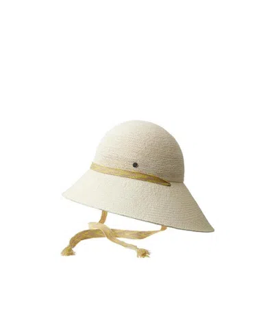 Maison Michel Logo Hat In Nude