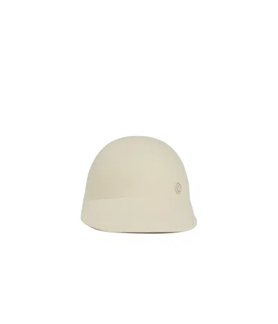 Maison Michel Logo Hat In Nude