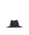 MAISON MICHEL MAISON MICHEL LOGO PLAQUE FEDORA HAT
