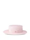 Maison Michel Logo-plaque Hat In Pink