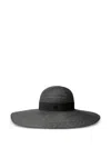 Maison Michel Logo-plaque Hat In Black