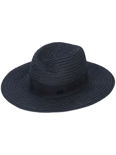 Maison Michel Logo Plaque Panama Hat