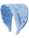 Maison Michel Mariah Head Band In Blue