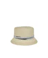 Maison Michel Mini Kendall Straw Hat In Nude