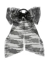 Maison Michel Mini Wicole Bow Hair Tie In Black
