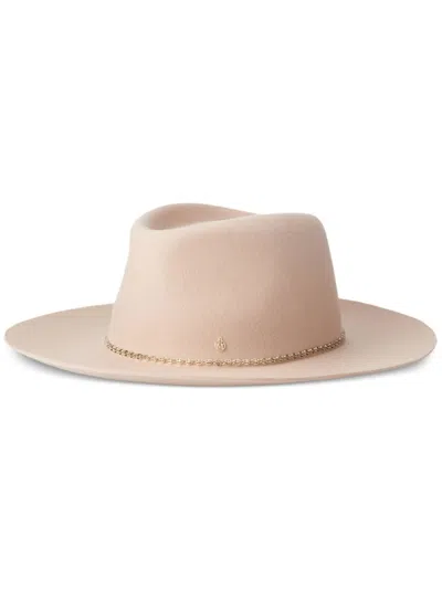 Maison Michel Miren Fedora Hat In Neutrals