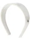Maison Michel Logo-charm Sequinned Headband In Neutrals