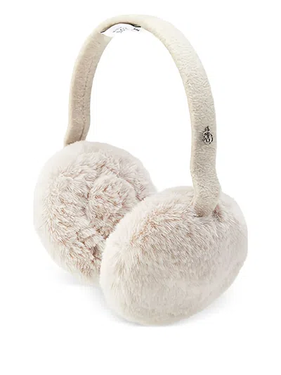 Maison Michel Morgana Earmuffs In Neutral