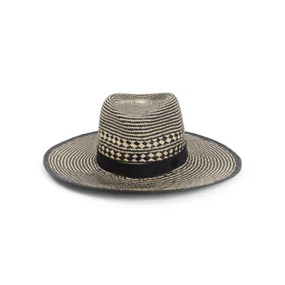 Maison Michel Natural Beige Brisa Charles Bicolor Hat