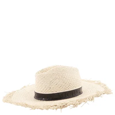 Maison Michel Natural Zango Straw Fedora Hat In Neutral