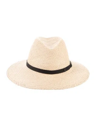 Pre-owned Maison Michel Neutral Straw Sun Hat