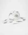 Maison Michel Neva Snowflake Embellished Fedora In Snow White