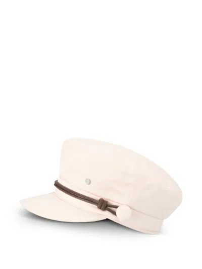 Maison Michel New Abby Baker Boy Hat In Neutral