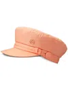 Maison Michel New Abby Cotton Sailor Cap In Orange