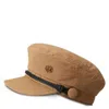 Maison Michel New Abby Iconic Sailor Cap In Yellow
