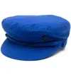 Maison Michel Abby Sailor Cap Button Detail In Blue