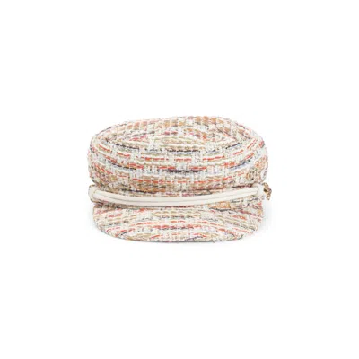 Maison Michel New Abby Multicolor Cotton Hat In Neutrals
