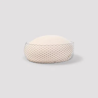 Maison Michel New Bonnie Veil Wool Felt Hat In Pink & Purple