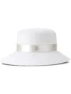 MAISON MICHEL NEW KENDALL STRAP-DETAIL WOOL HAT