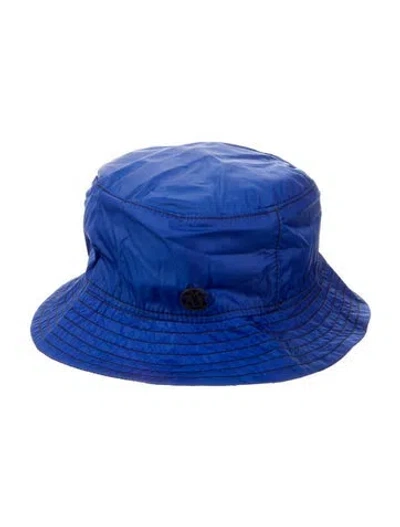 Pre-owned Maison Michel Nylon Bucket Hat In Blue