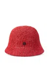 Maison Michel Pablo Hat In Red