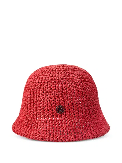 Maison Michel Pablo Hat In Red