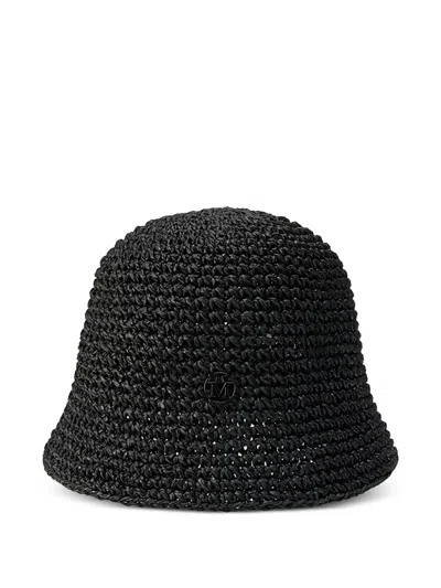 Maison Michel Pablo Logo Hat In Black