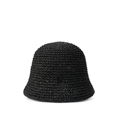 Maison Michel Pablo Logo Hat In Black