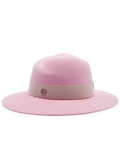 Maison Michel Paris Virginie Felt Fedora In Pink