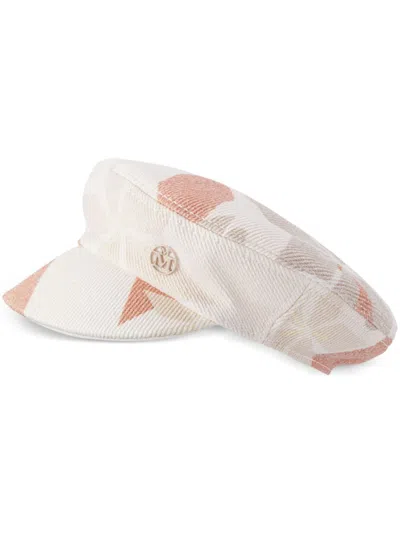 Maison Michel Peneloppe Baker Boy Hat In White