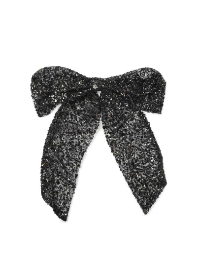 Maison Michel Wendy Hair Clip In Black