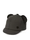 Maison Michel Plaid Cap In Black