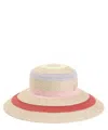 Maison Michel Rena Stripey Hat In Multicolor