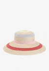 Maison Michel Rena Stripey Hat In Multicolor